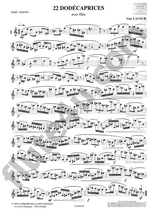 Lacour, G :: 22 Dodecaprices