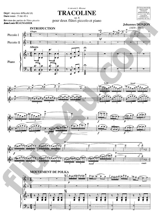 Donjon, J :: Tracoline op. 6
