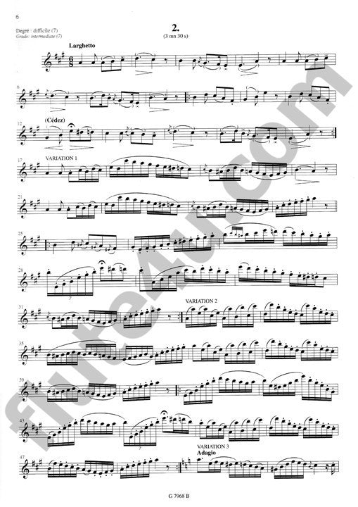 Kuhlau, F :: Variations et Solos op. 10