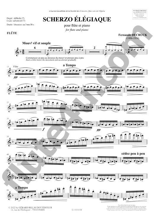 Decruck, F :: Scherzo elegiaque