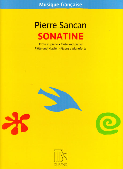 Sheet Music, Sonatine, Sancan, P, Flute & Piano