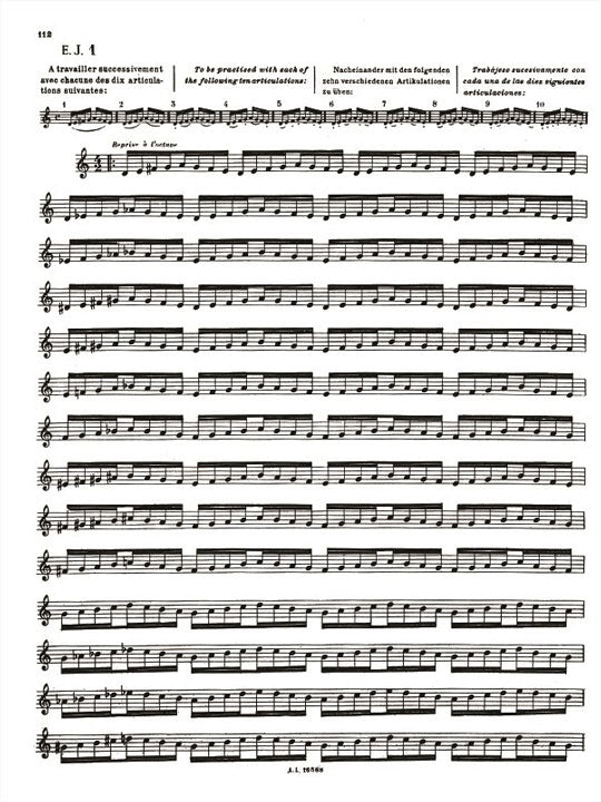Taffanel, P; Gaubert, P :: Complete Method for Flute Volume 2