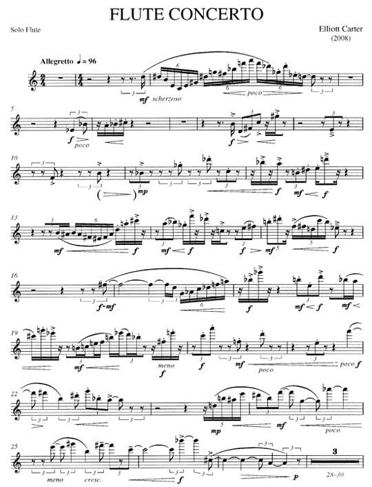 Carter, E :: Flute Concerto