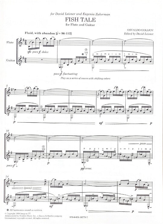 Golijov, O :: Fish Tale