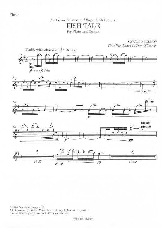 Golijov, O :: Fish Tale