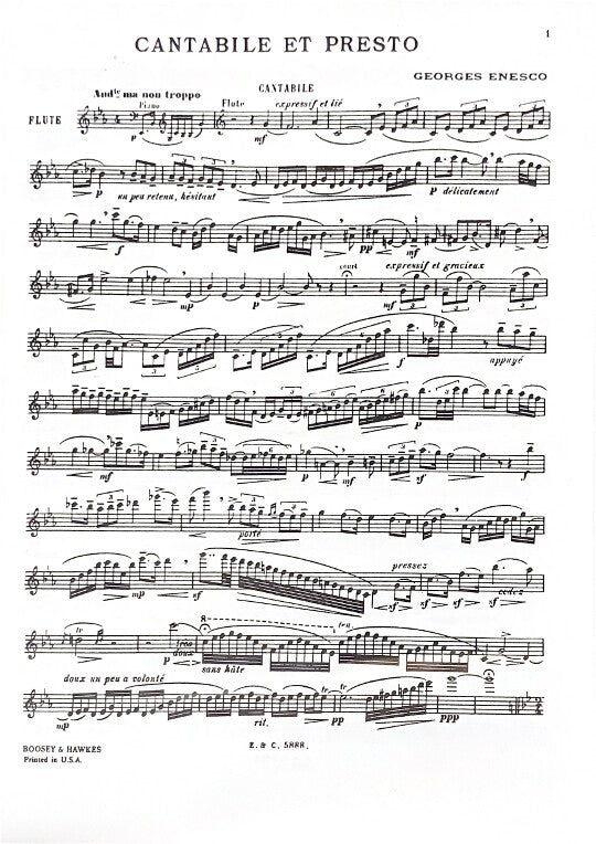 Enesco, G :: Cantabile Et Presto