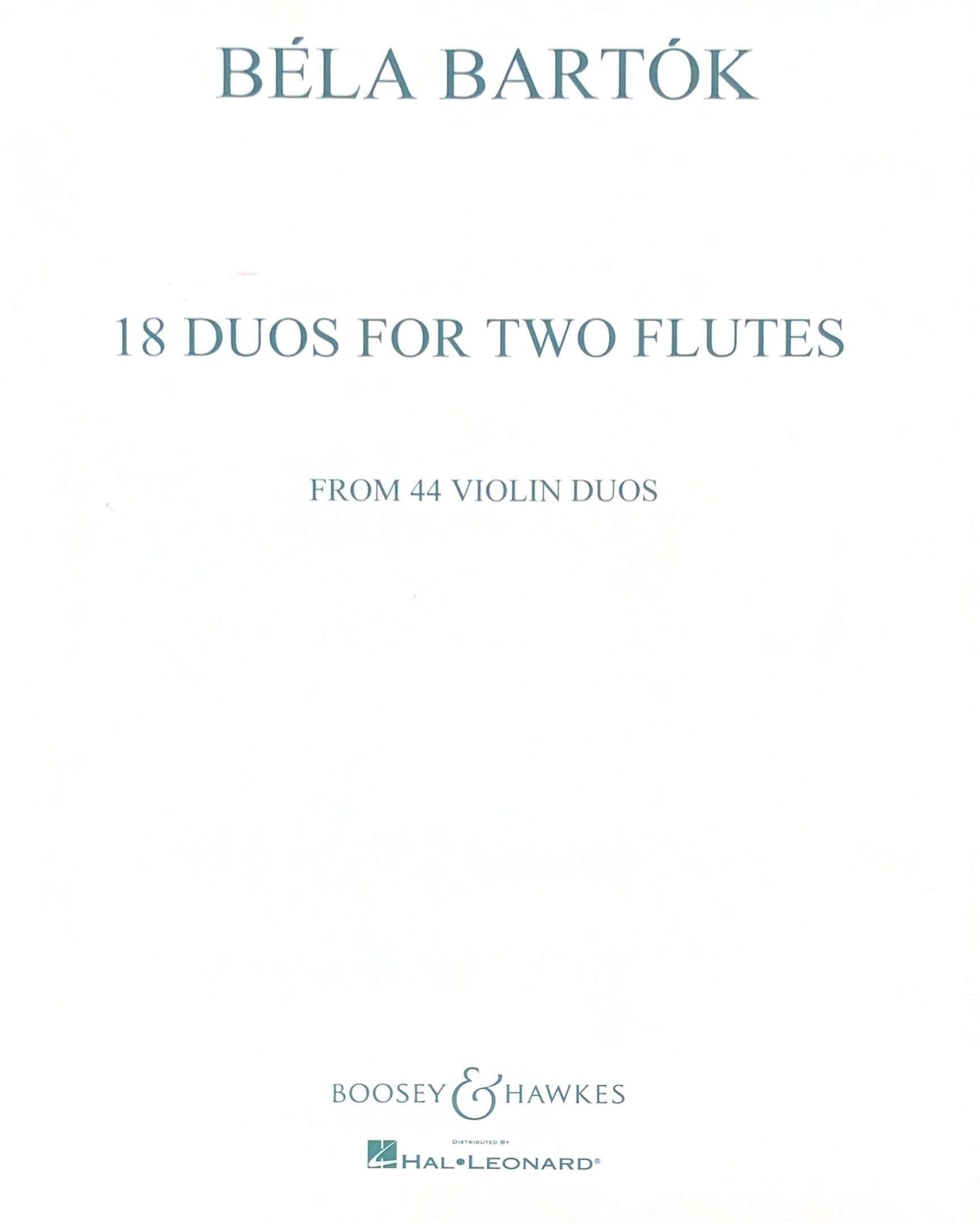 Bartok, B :: 18 Duos for Two Flutes