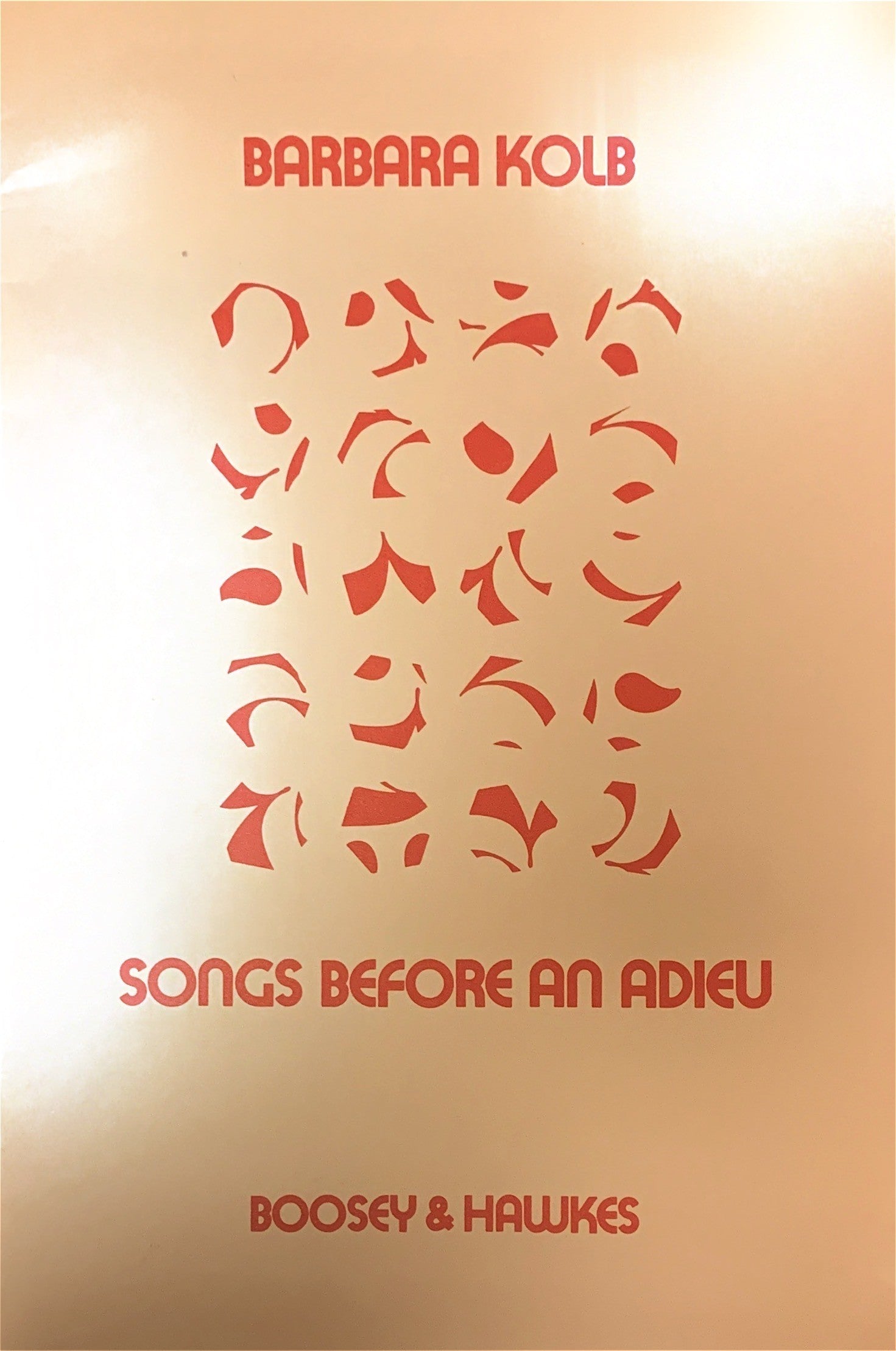 Kolb, B :: Songs Before An Adieu