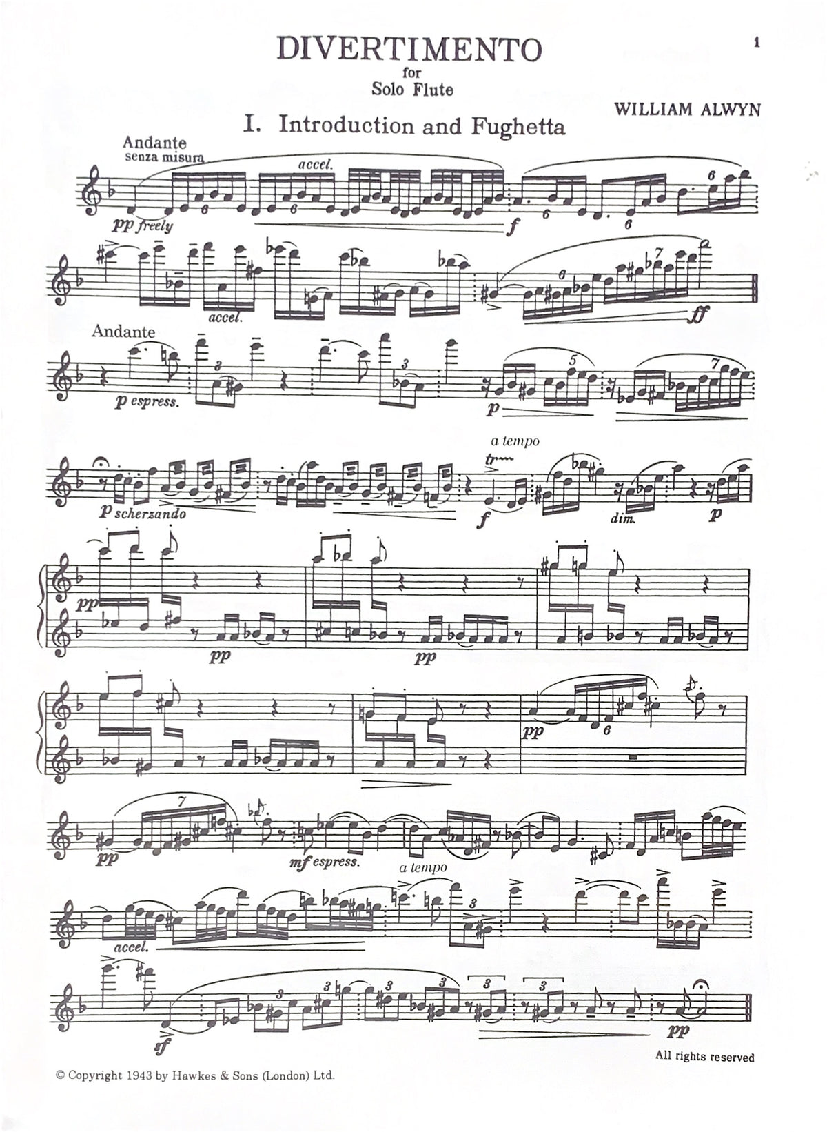 Alwyn, W :: Divertimento