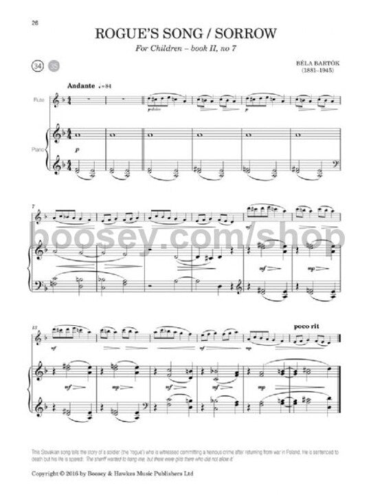 Bartok, B :: Bartok for Flute