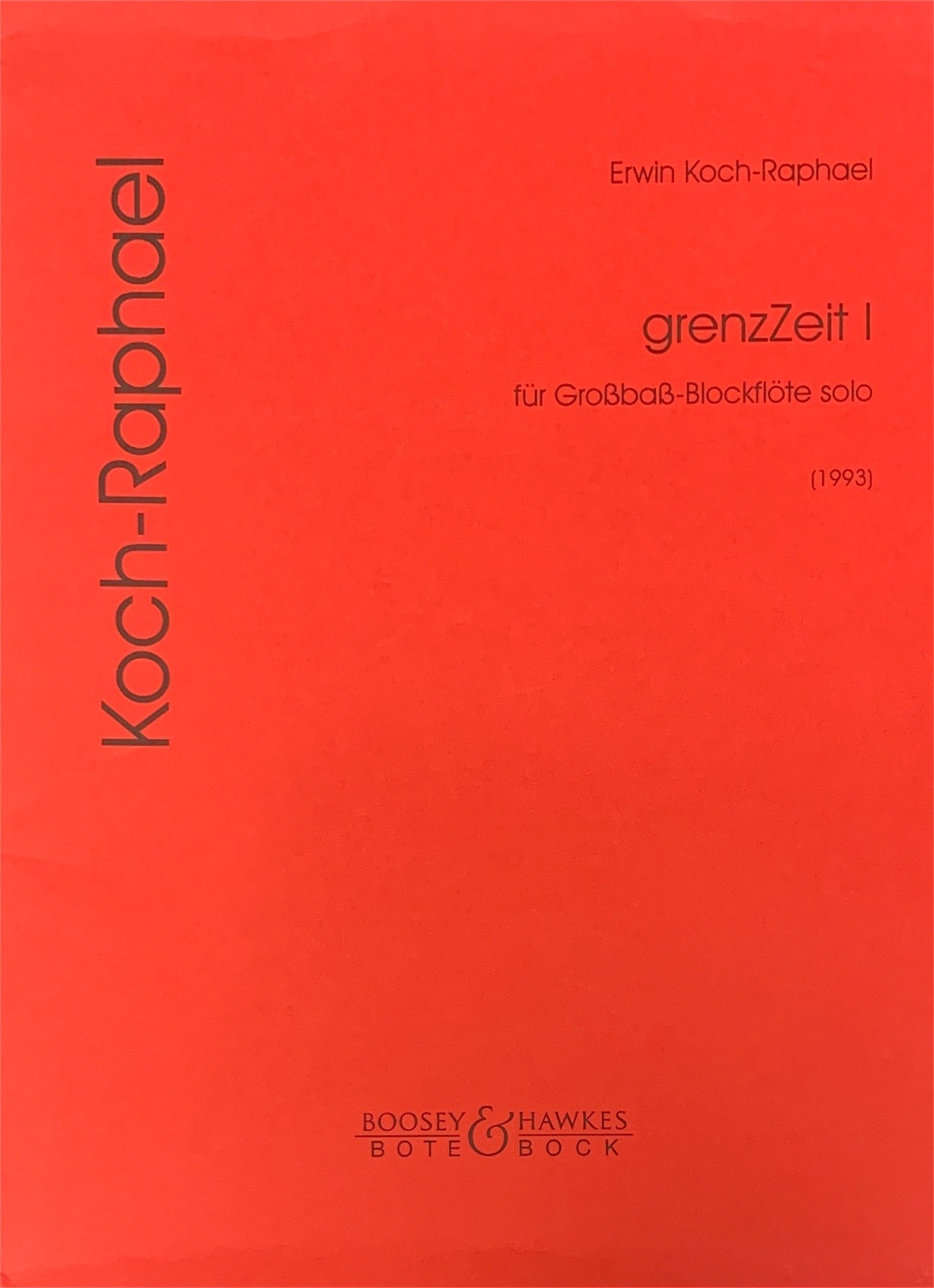 Koch-Raphael, E :: grenzZeit I