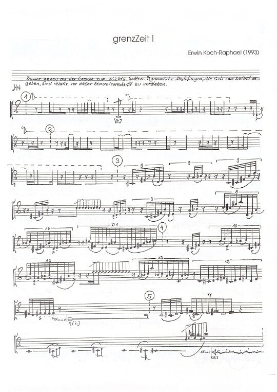 Koch-Raphael, E :: grenzZeit I