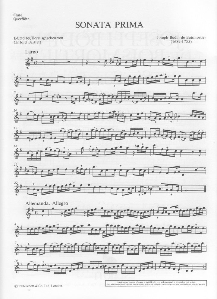 Boismortier, JB :: Six Sonatas op. 19
