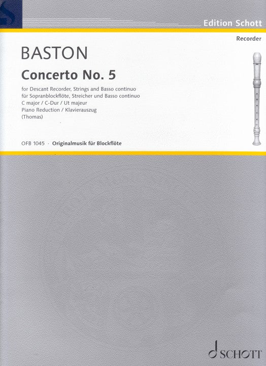 Baston, J :: Concerto No. 5 in C Major