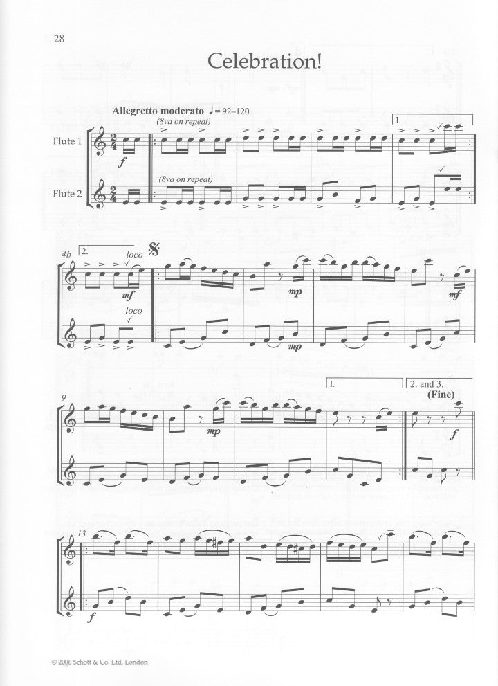 Traditional :: Mexican Folk Tunes: 14 Dances for Flute Duet