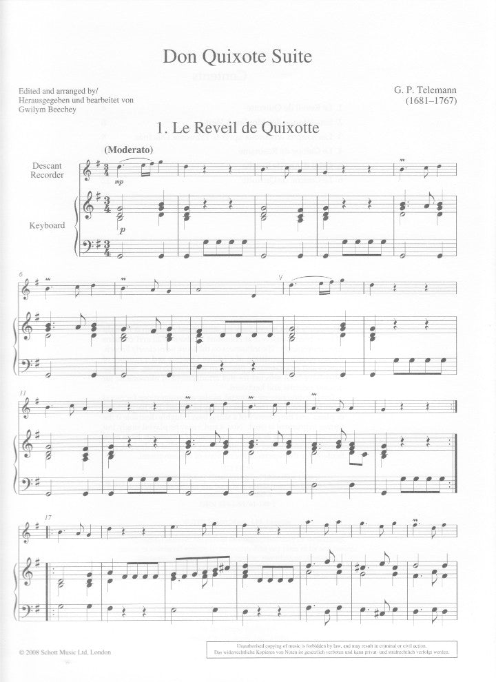 Telemann, GP :: Don Quixote Suite