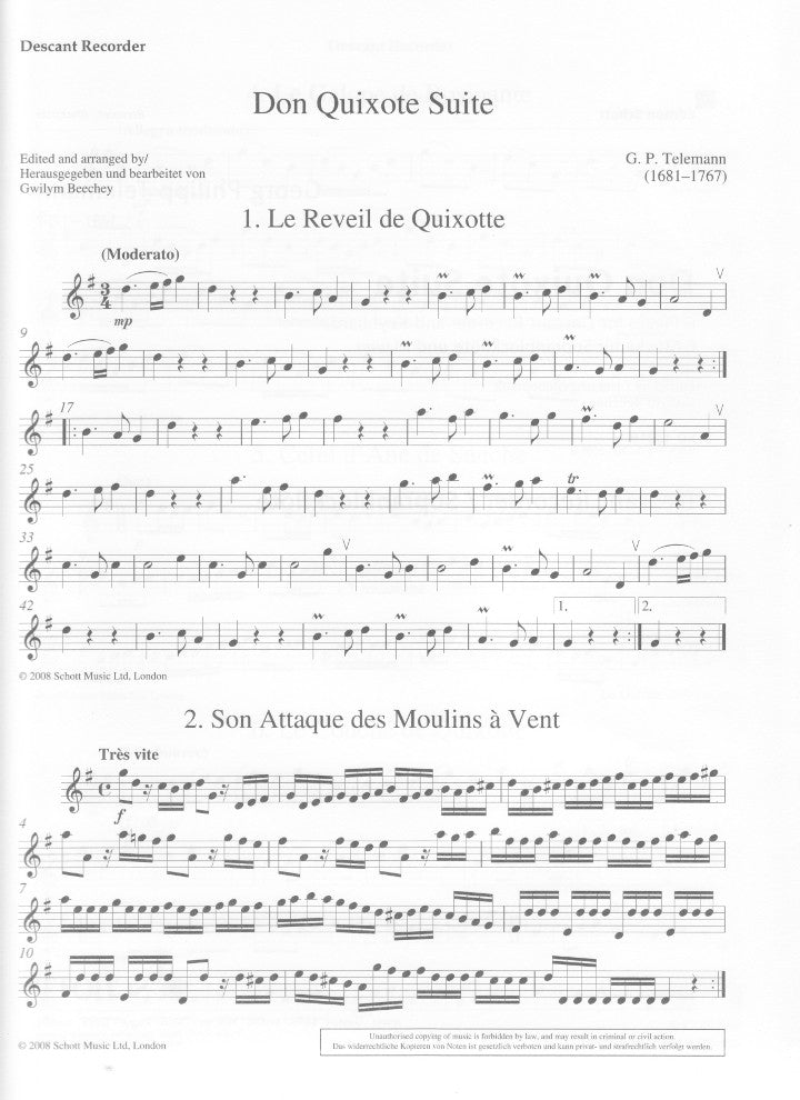 Telemann, GP :: Don Quixote Suite