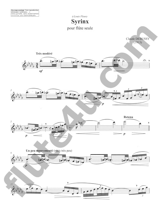 Debussy, C :: Syrinx