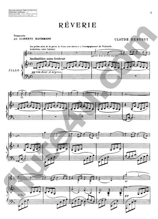 Debussy, C :: Pour la flute