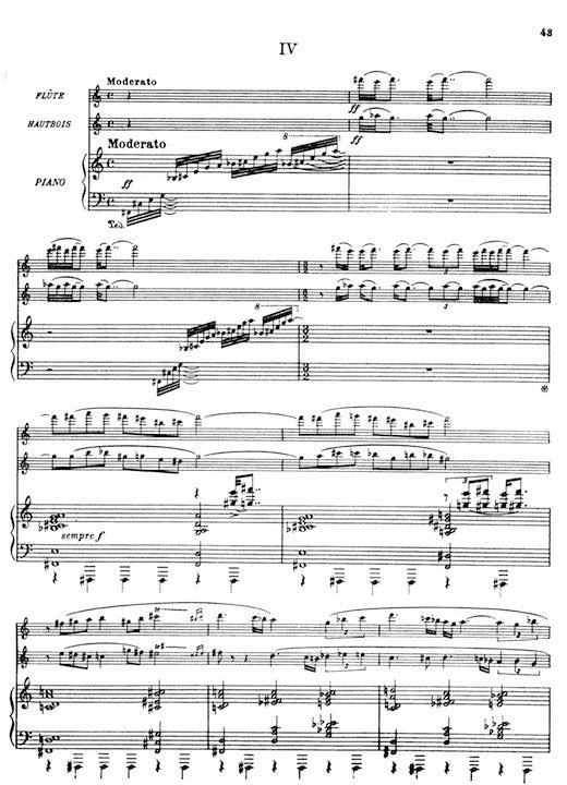 Damase, J-M :: Trio pour flute, hautbois et piano