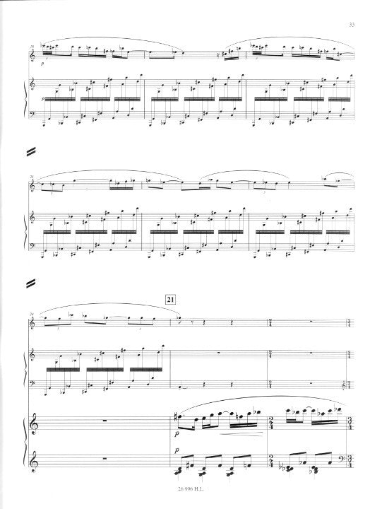 Damase, J-M :: Duo concertante pour flute, harpe et orchestre a cordes