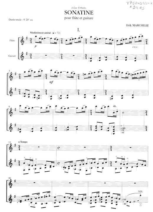 Marchelie, E :: Sonatine