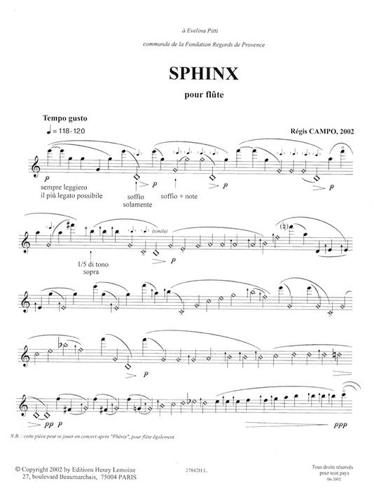 Campo, R :: Sphinx