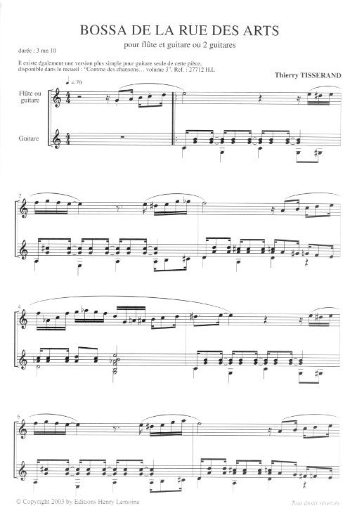 Tisserand, T :: Bossa de la Rue des Arts