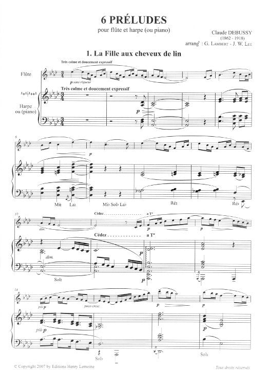 Debussy, C :: 6 Preludes