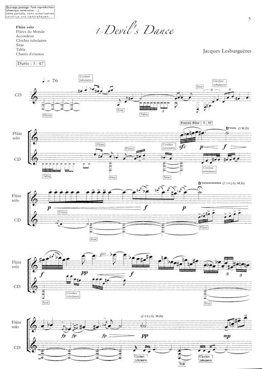 Lesburgueres, J :: Une flute itinerante