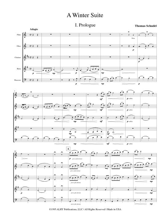Schudel, T :: A Winter Suite