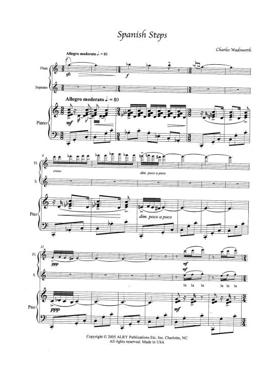 Wadsworth, C :: Spanish Steps & Vocalise