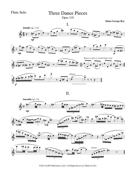Roy, KG :: Three Dance Pieces & Toot Suite