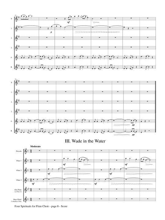 Traditional :: Four Spirituals for Flute Choir