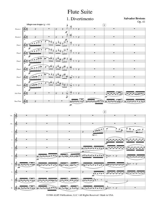 Brotons, S :: Flute Suite op. 41