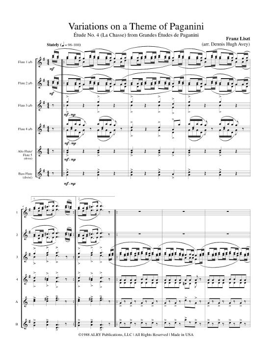 Avey, DH :: Variations on a Theme of Paganini