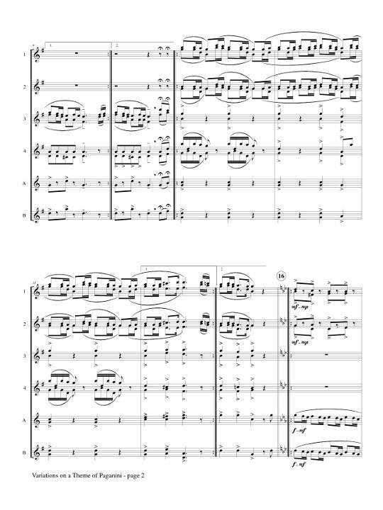 Avey, DH :: Variations on a Theme of Paganini