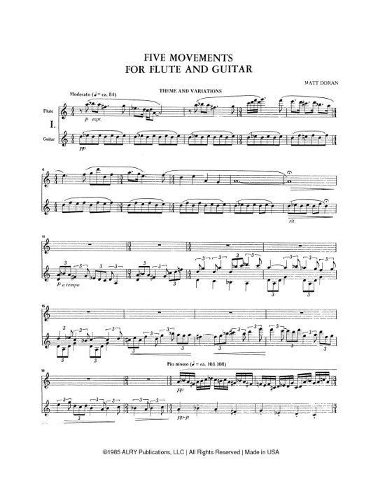Doran, M :: Five Movements