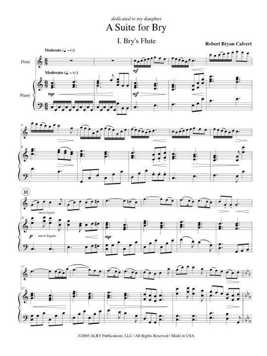 Calvert, R :: A Suite For Bry