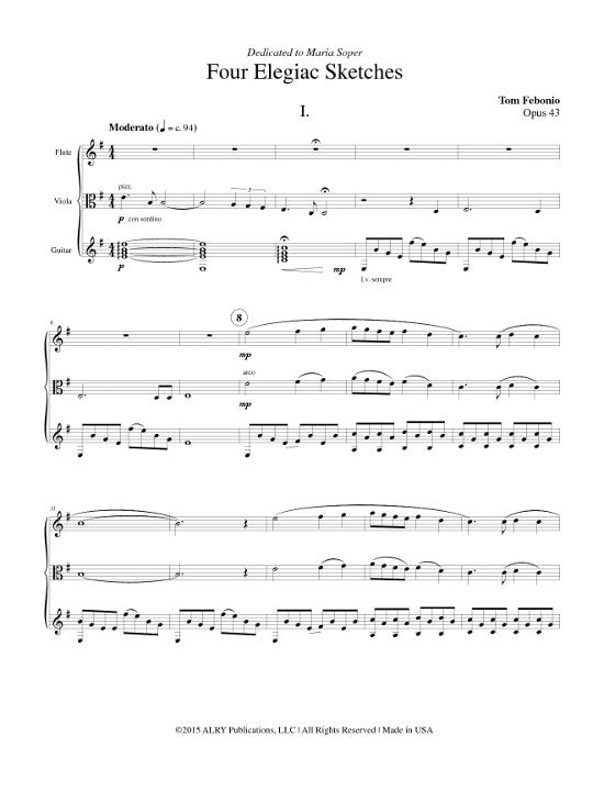 Febonio, TG :: Four Elegiac Sketches op. 43
