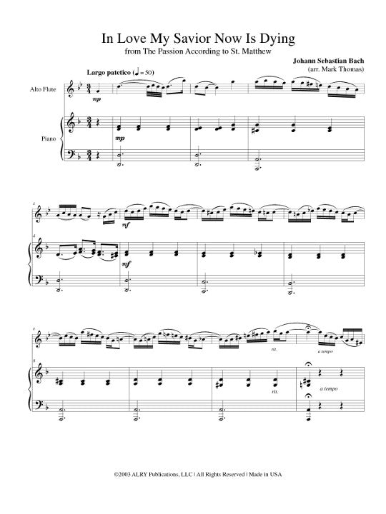Bach, JS; Rachmaninoff, S :: In Love My Savior Now is Dying & Vocalise