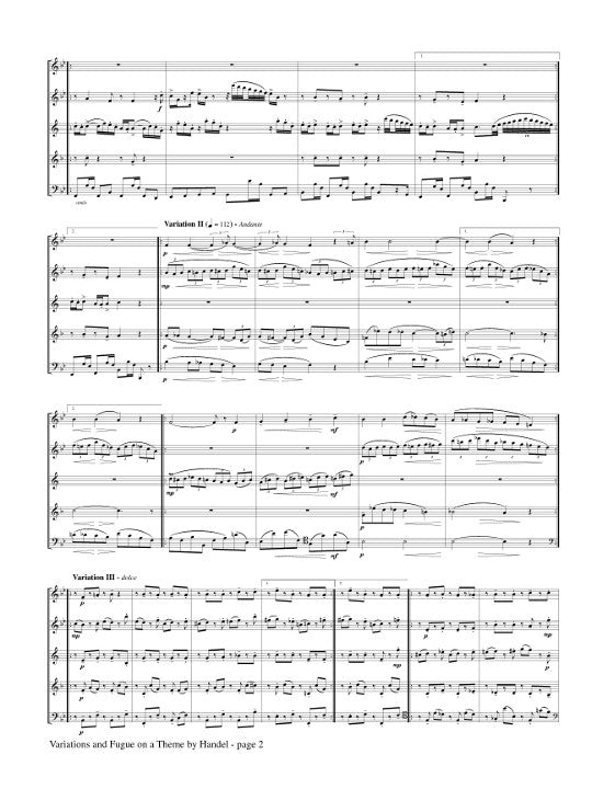 Brahms, J :: Variations and Fugue on a Theme of Handel op. 24