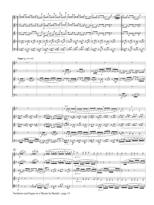 Brahms, J :: Variations and Fugue on a Theme of Handel op. 24