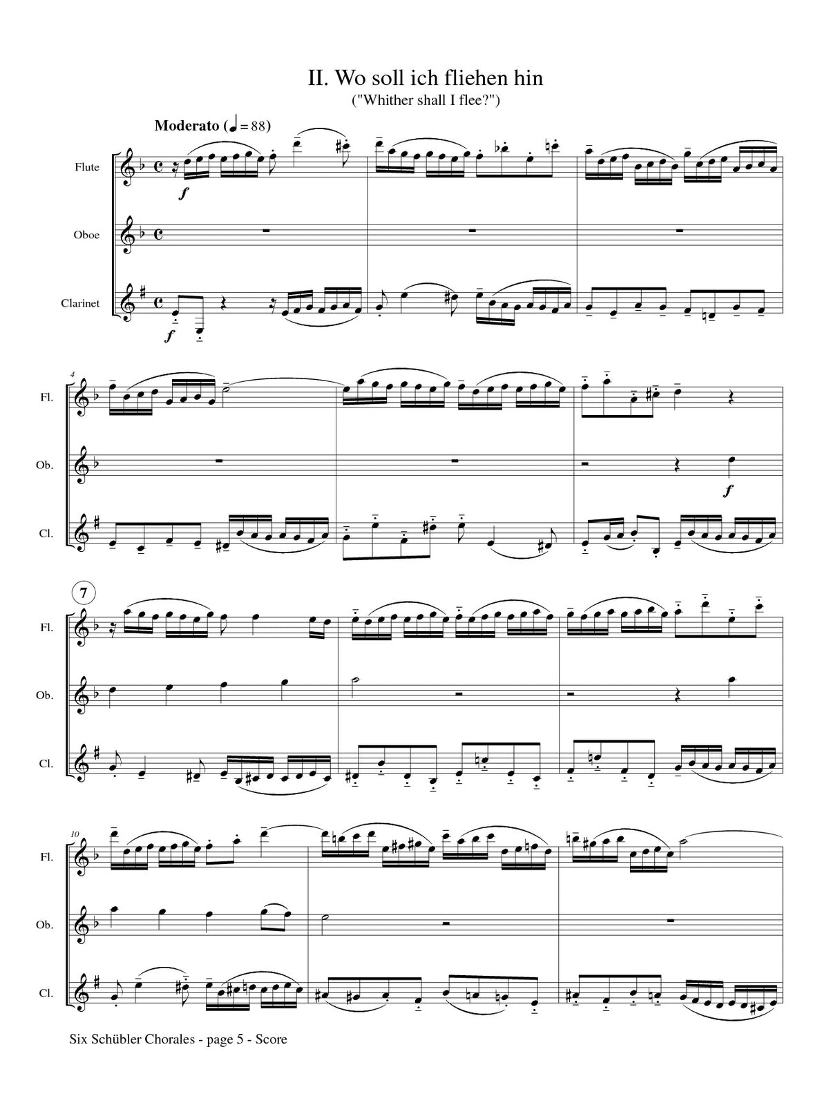 Bach, JS :: Six Schubler Chorals