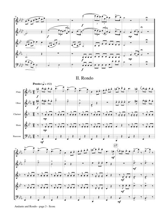 Weber, CM :: Andante and Rondo