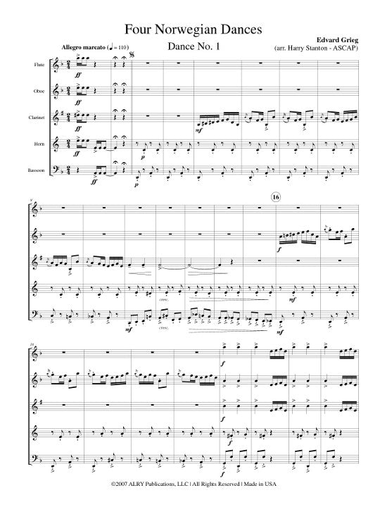 Grieg, E :: Four Norwegian Dances