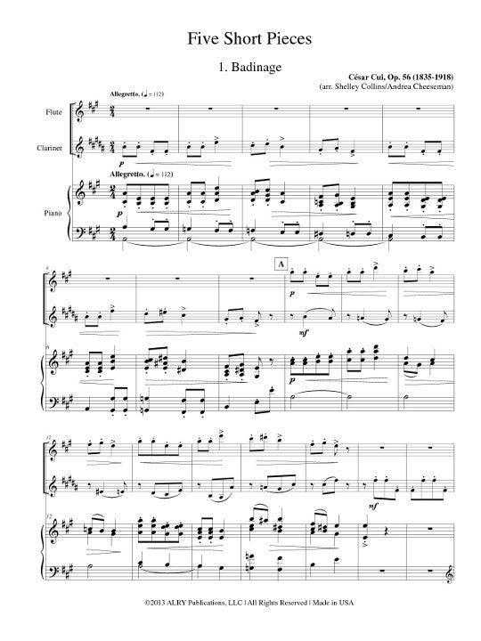 Cui, C :: Five Short Pieces