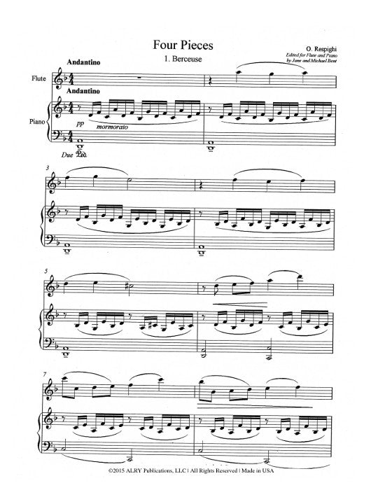 Respighi, O :: Four Pieces