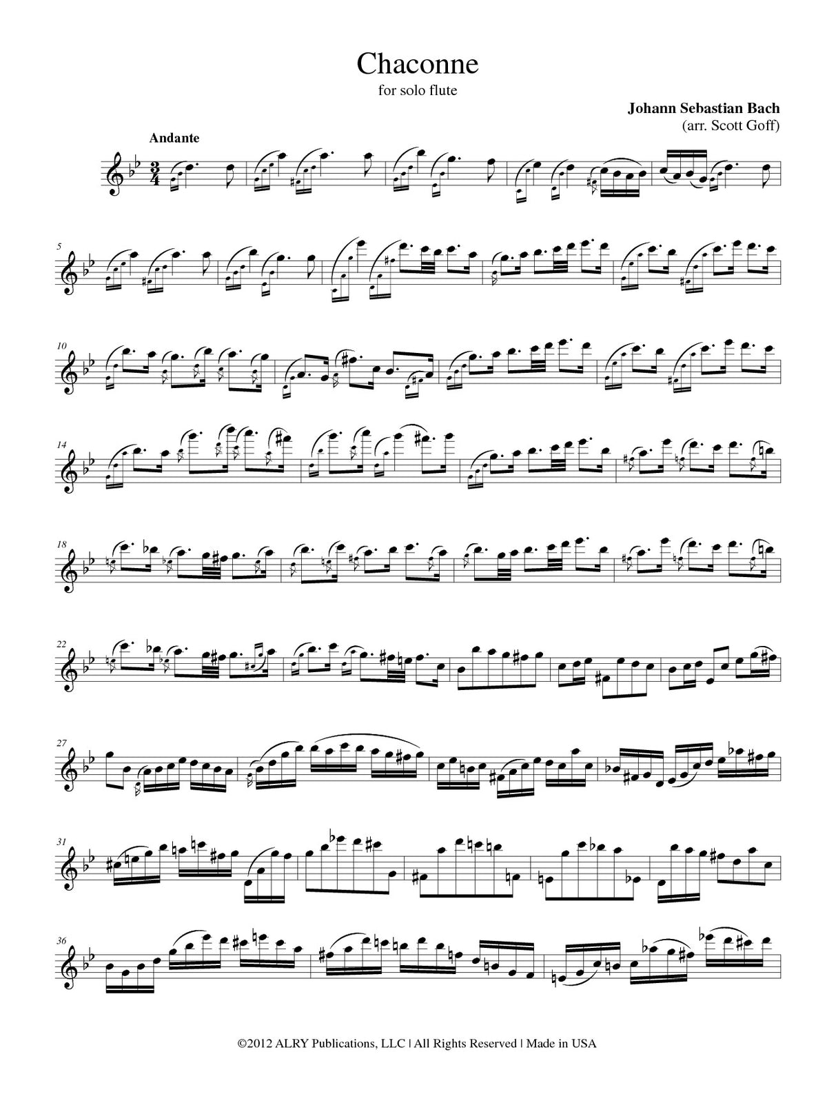 Bach, JS :: Chaconne