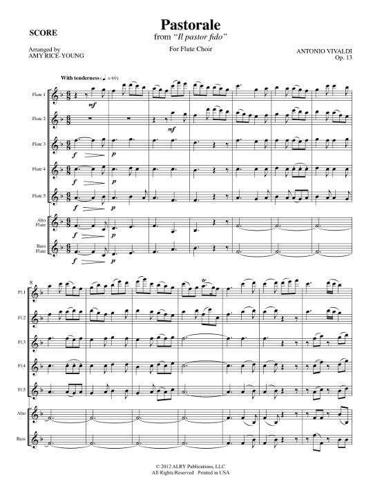Vivaldi, A :: Pastorale from Il pastor fido, Opus 13